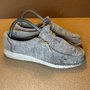 Hey Dude Wendy Stretch Rose Grey Marl Slip On Loafers Shoes Womens 9 121416830